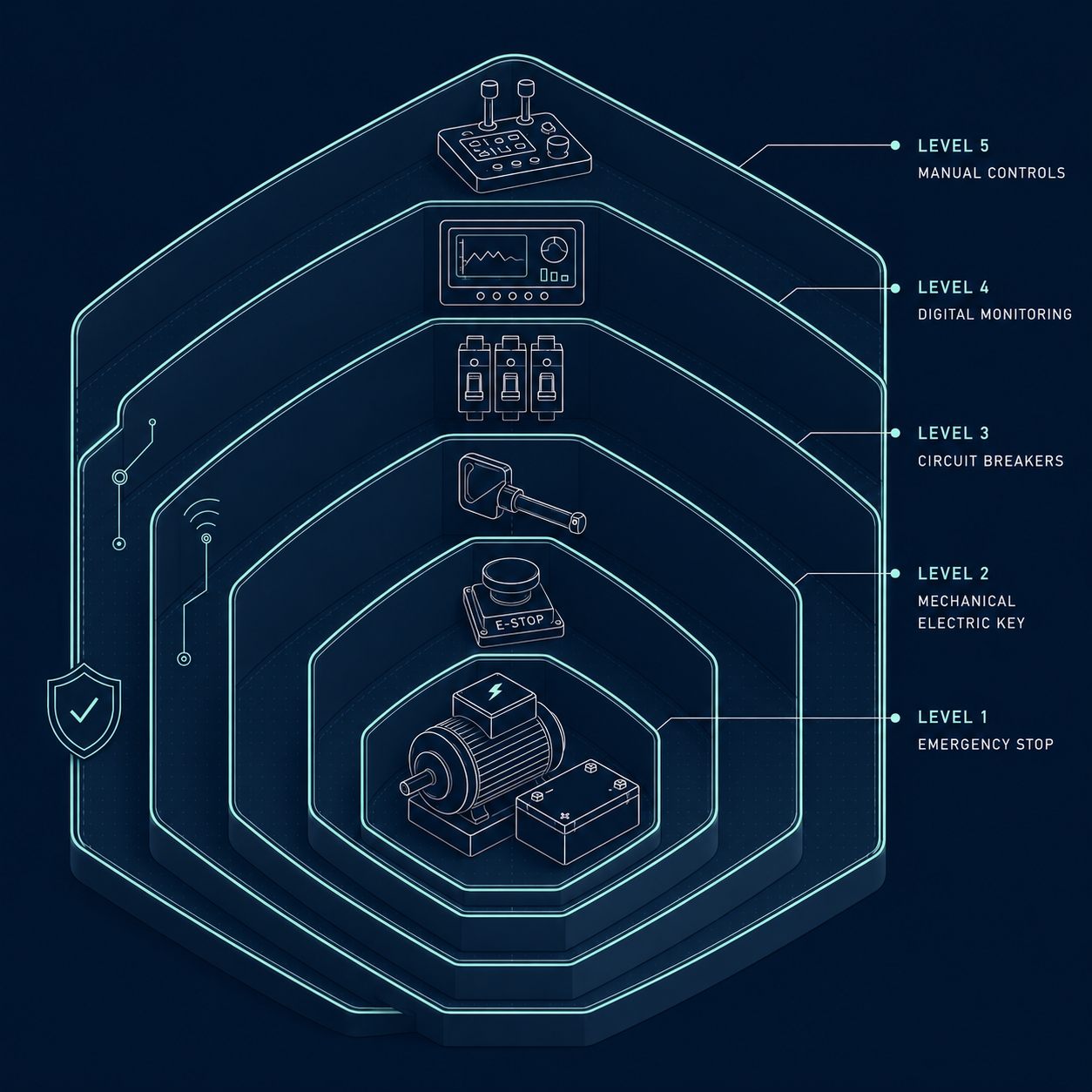 WOMBAT five-level safety hierarchy